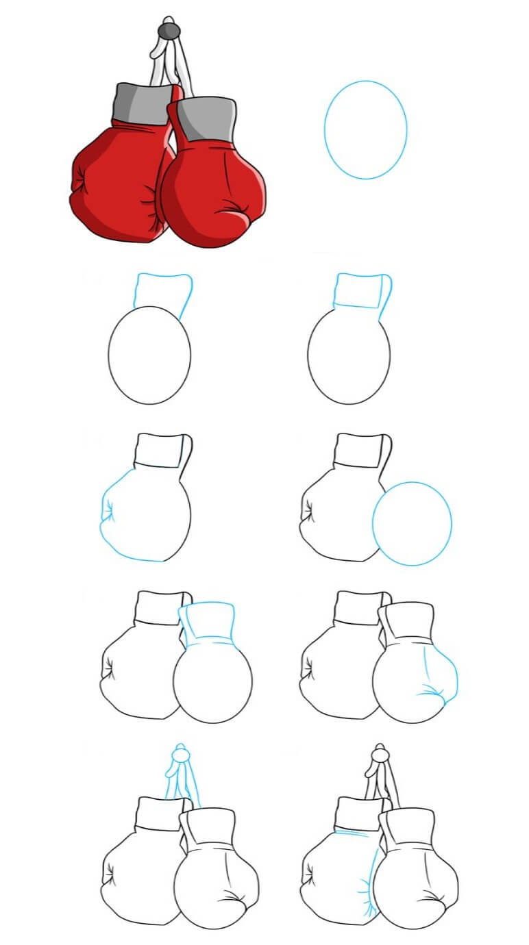 Desenhos de Ideia de luvas de boxe (5)