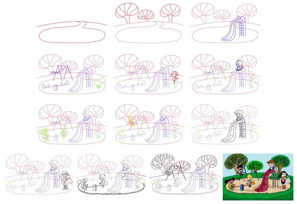 Desenhos de Ideia de playground (5)