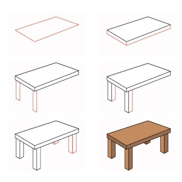 Desenhos de Imagem da mesa