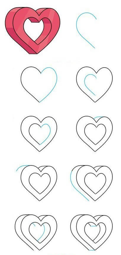Desenhos de Imagem em formato de coração