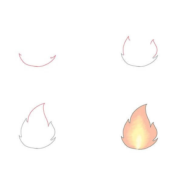 Desenhos de Imagem Fogo Suave