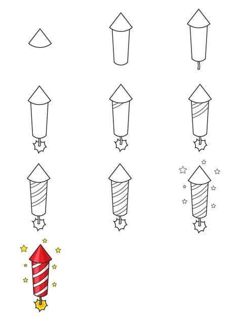 Desenhos de Imagem fogos de artifício para imprimir