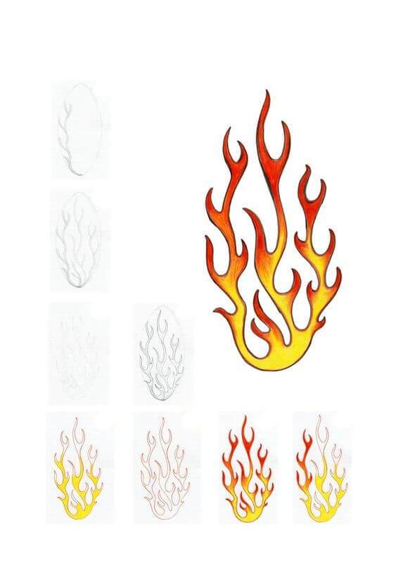 Desenhos de Imagem magia fogo