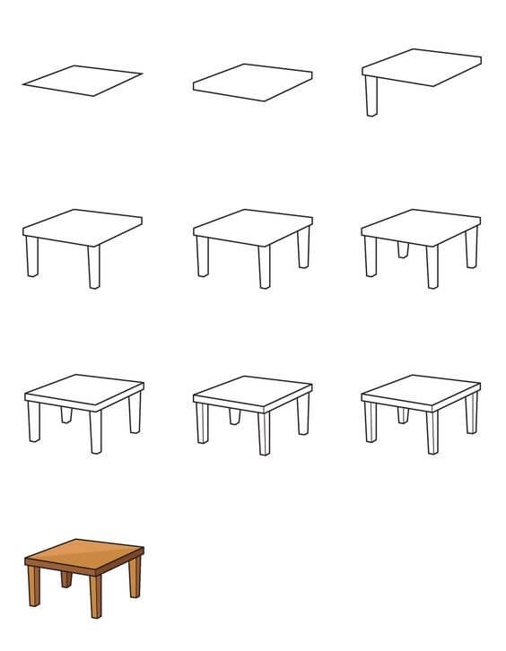 Desenhos de Imagem simples da Mesa