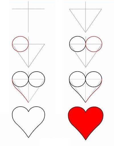 Desenhos de Imagem simples de coração