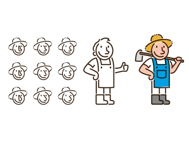 Desenhos de Impressão do fazendeiro
