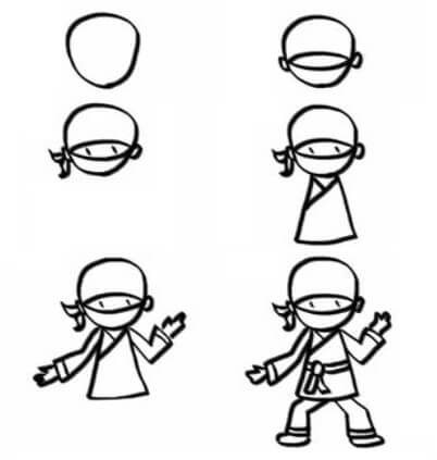 Desenhos de Imprimir Ninja grátis