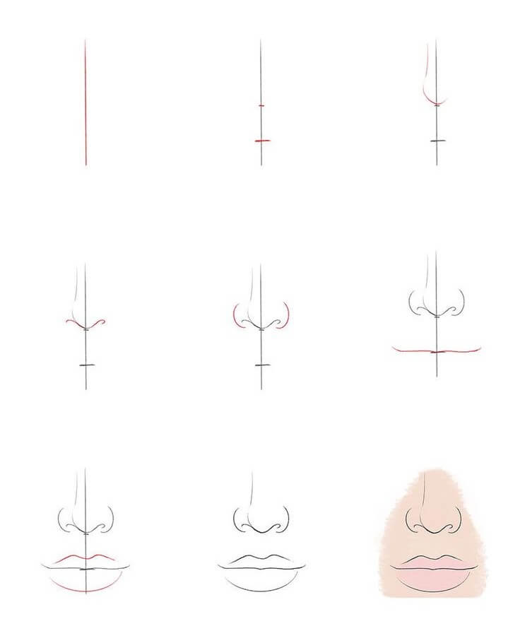 Desenhos de Lábio sensuais