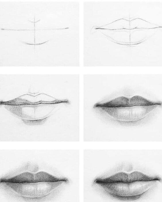 Desenhos de Lábio Volumosos gratis