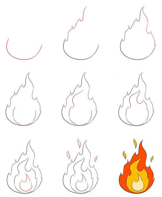 Desenhos de Luz do Fogo