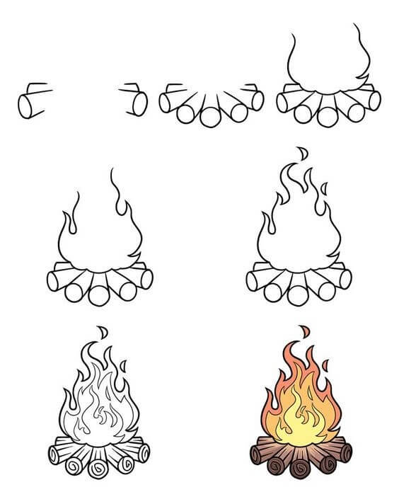 Desenhos de Magia de Fogo