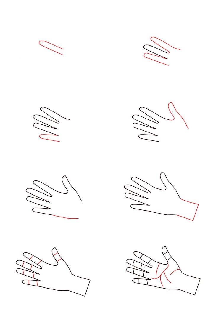 Desenhos de Mão Aberta