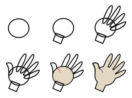 Desenhos de Mão Para crianças