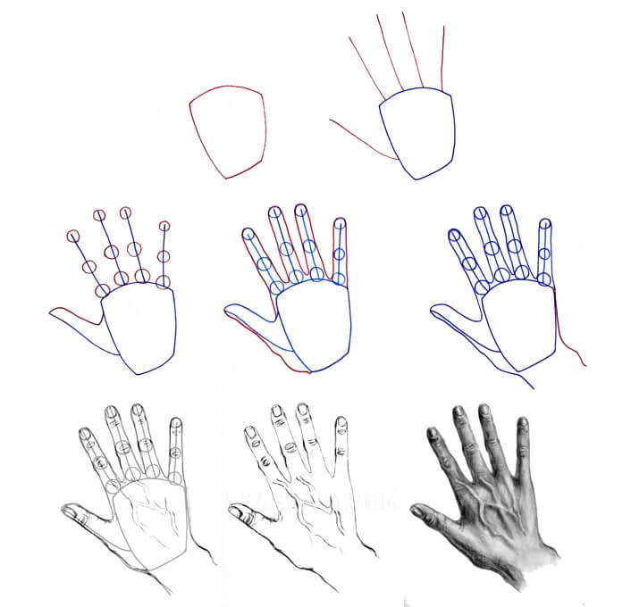 Desenhos de Mão realista