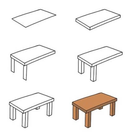 Desenhos de Mesa pequena
