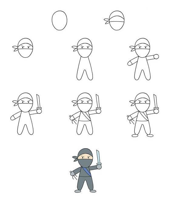 Desenhos de Mini Ninja