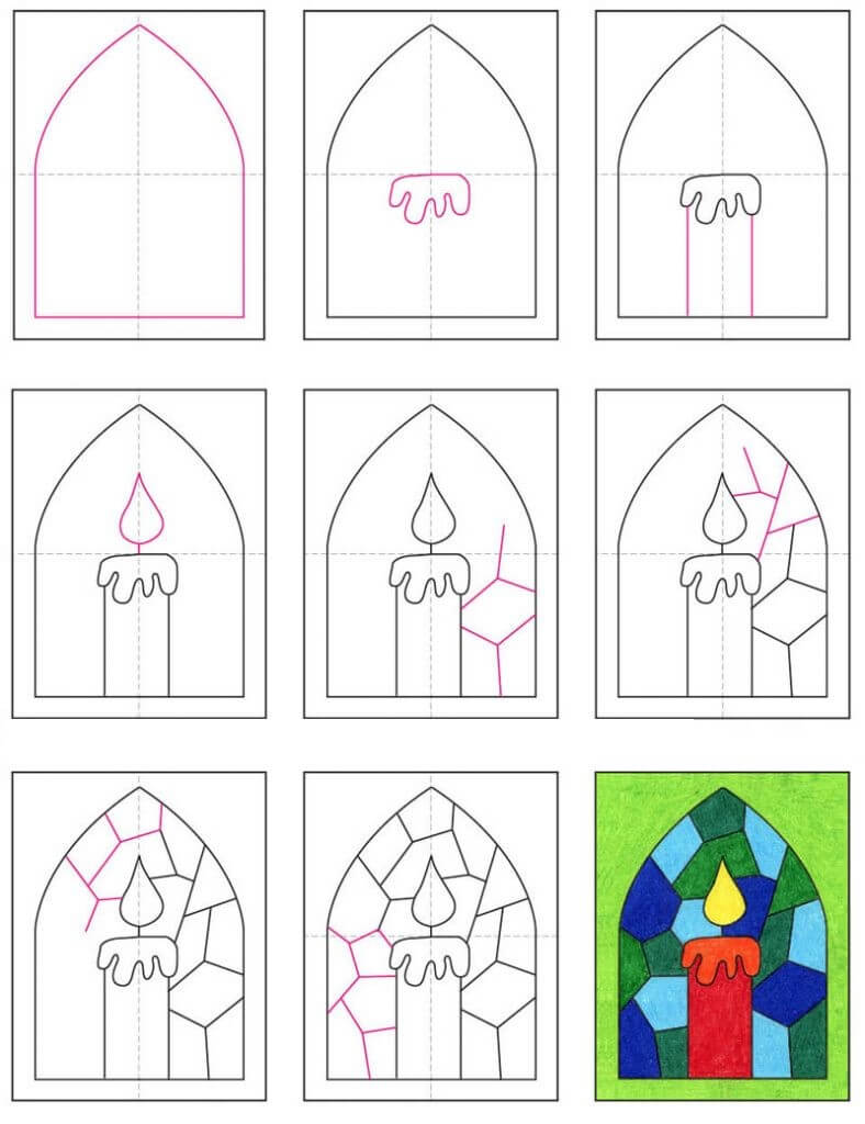 Desenhos de Mosaico de vela