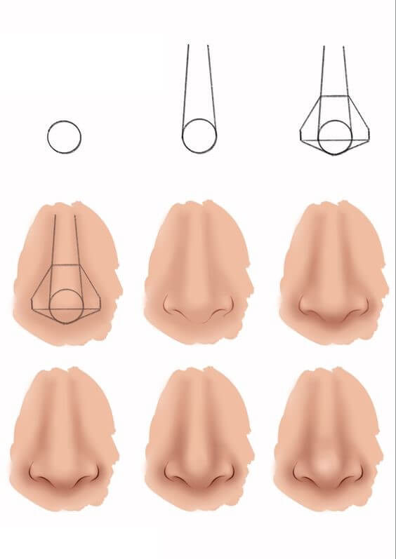 Desenhos de Nariz bonito