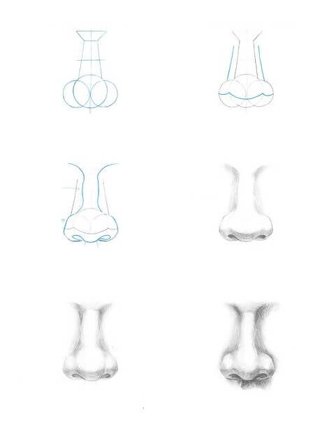Desenhos de Nariz bulboso
