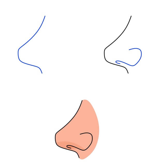 Desenhos de Nariz grande