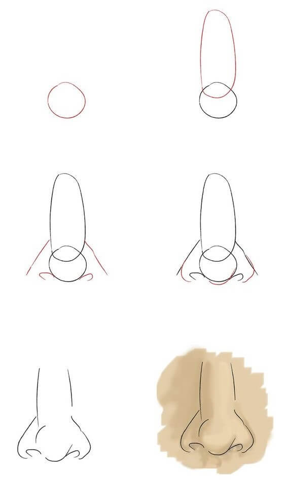 Desenhos de Nariz grátis para crianças