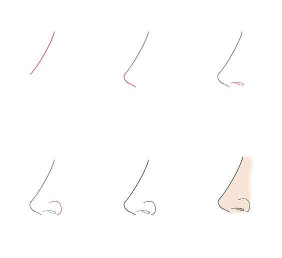 Desenhos de Nariz para imprimir grátis