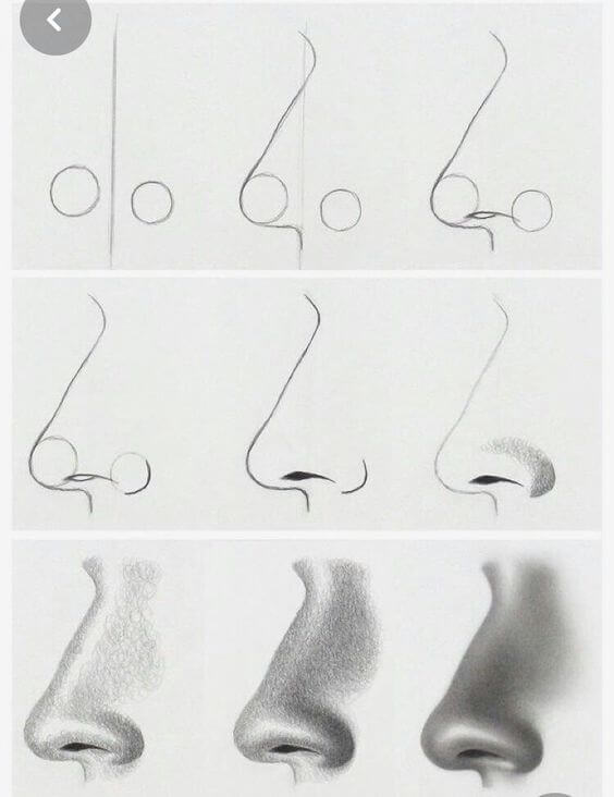 Desenhos de Nariz para imprimir
