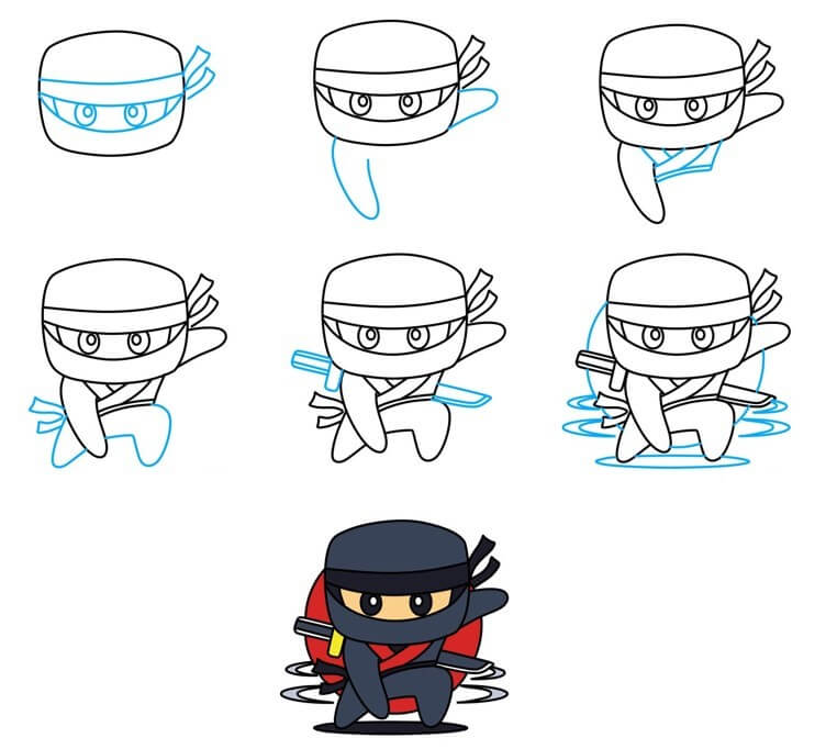 Desenhos de Ninja chibi