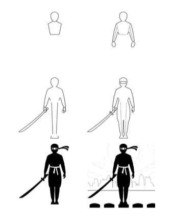 Desenhos de Ninja das Sombras