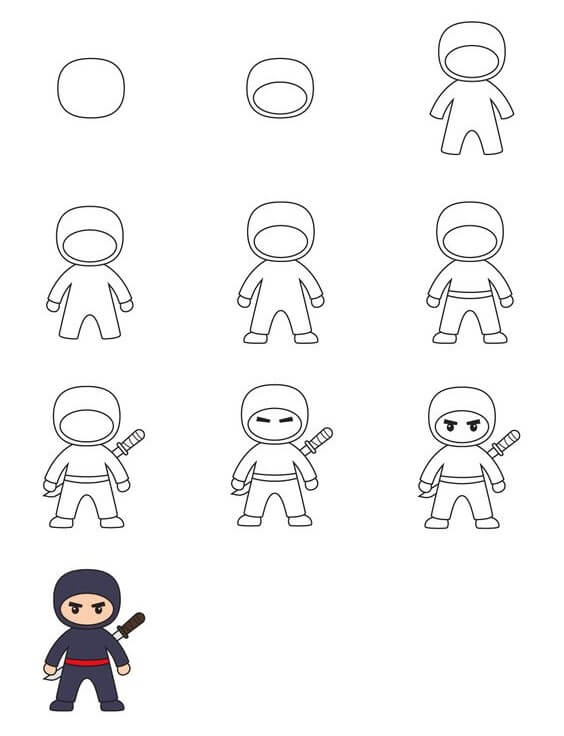 Desenhos de Ninja normal