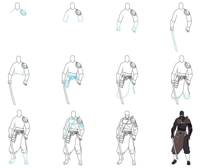 Desenhos de Ninja Perfeito