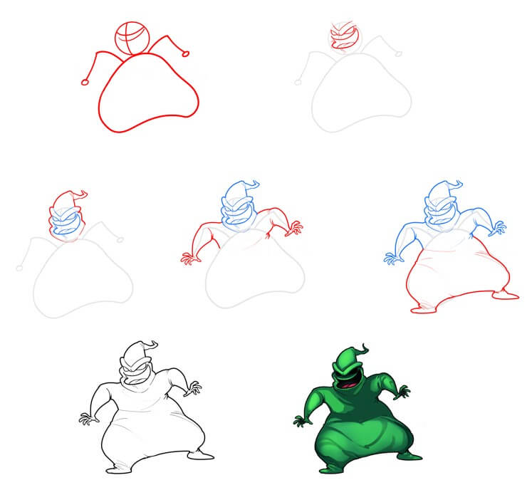 Desenhos de Oogie Boogie assustador