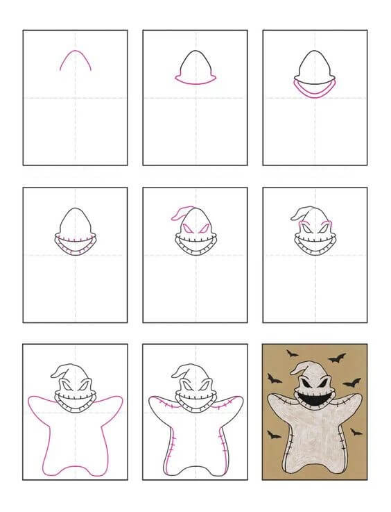 Desenhos de Oogie Boogie para crianças