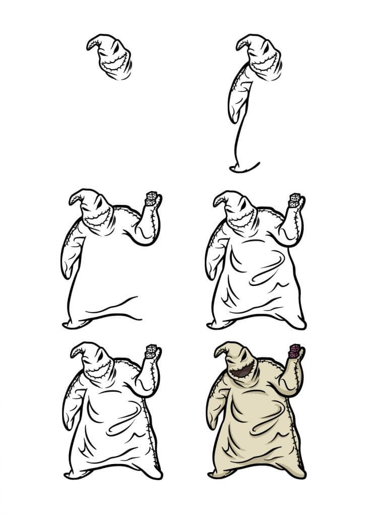 Desenhos de Oogie Boogie simples