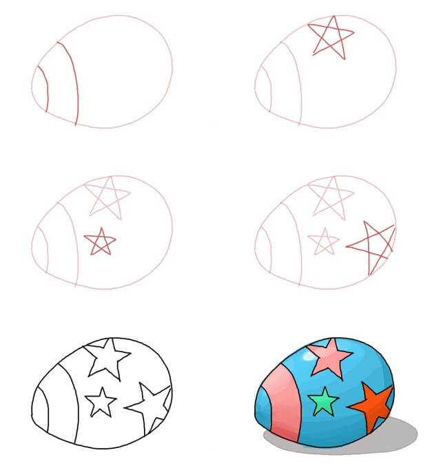 Desenhos de Ovo de Páscoa fofo