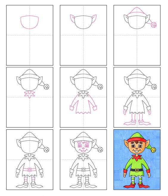 Desenhos de Pequeno Elfo