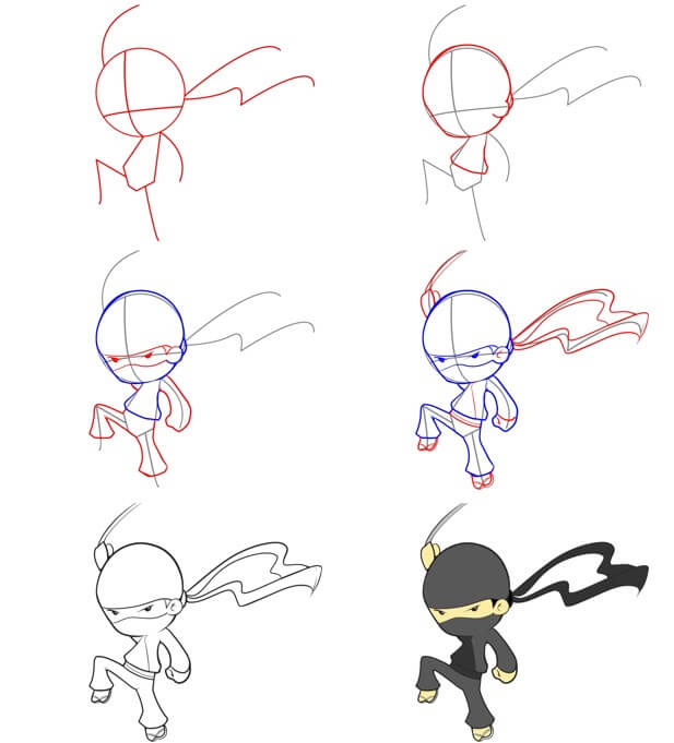 Desenhos de Pequeno Ninja