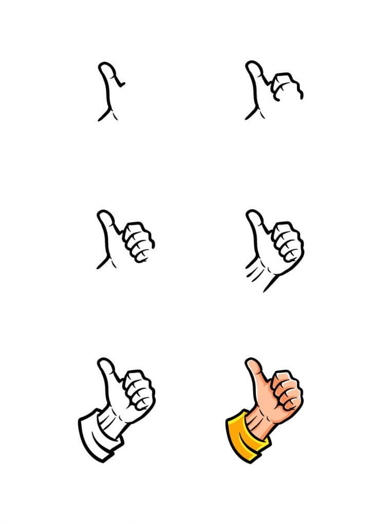 Desenhos de Polegar para Cima Grátis
