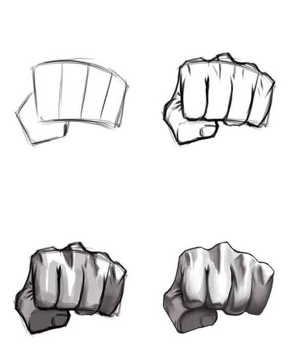 Desenhos de Punho de Boxe