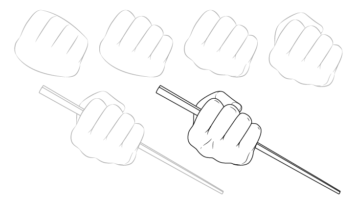 Desenhos de Punho e hashi