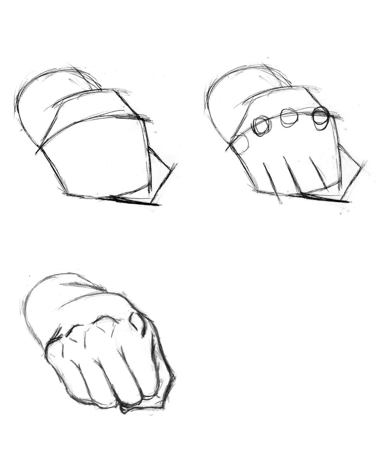 Desenhos de Punho e mão