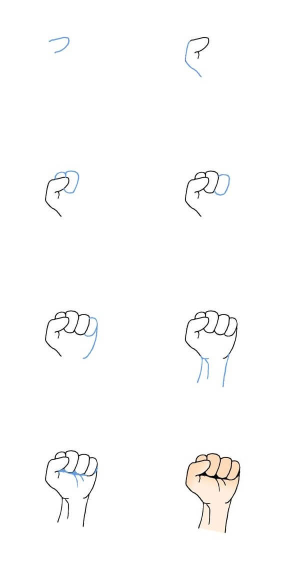 Desenhos de Punho para imprimir