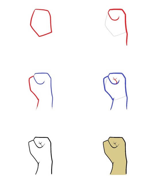 Desenhos de Punho simples