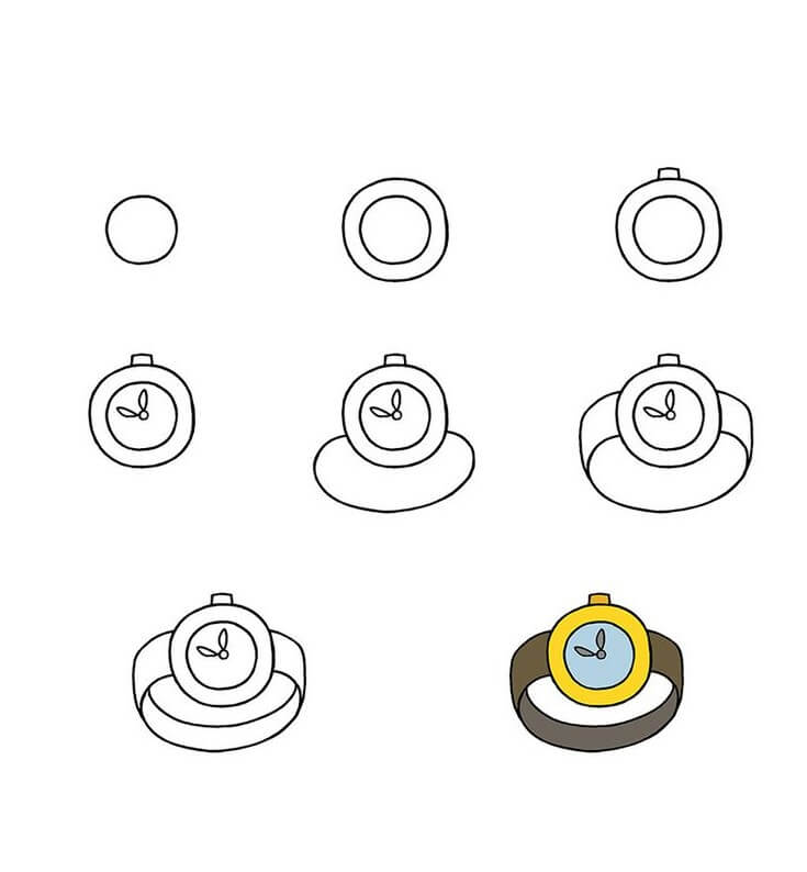 Desenhos de Relógio de pulso infantil