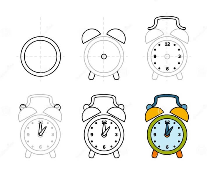 Desenhos de Relógio despertador grátis