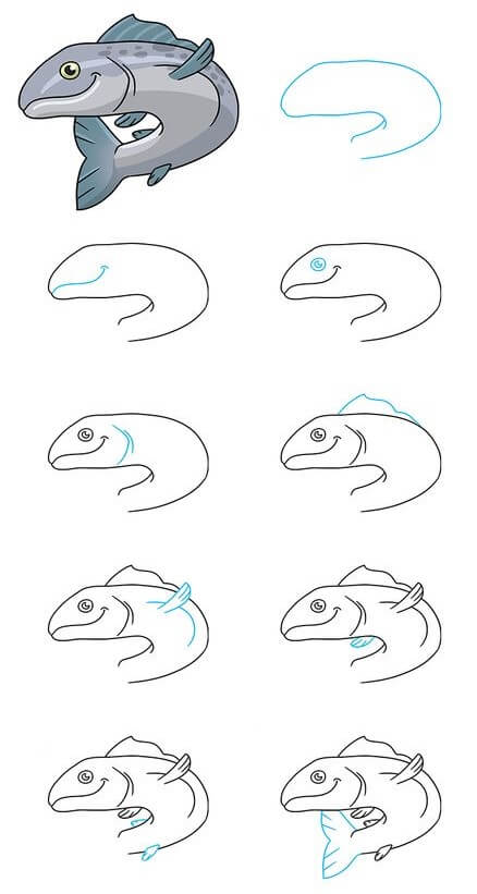 Desenhos de Salmão (5)