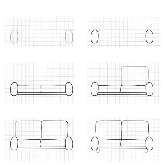 Desenhos de Sofá para a família