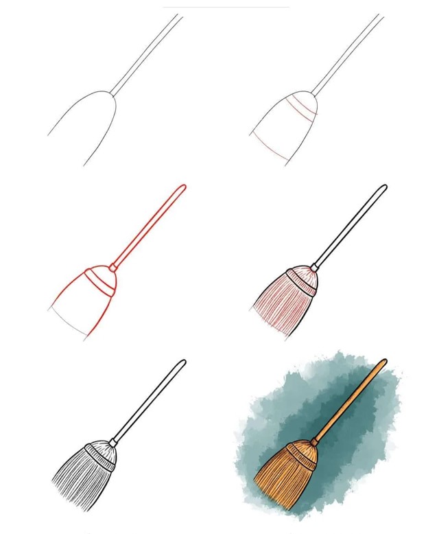 Desenhos de Vassoura básica