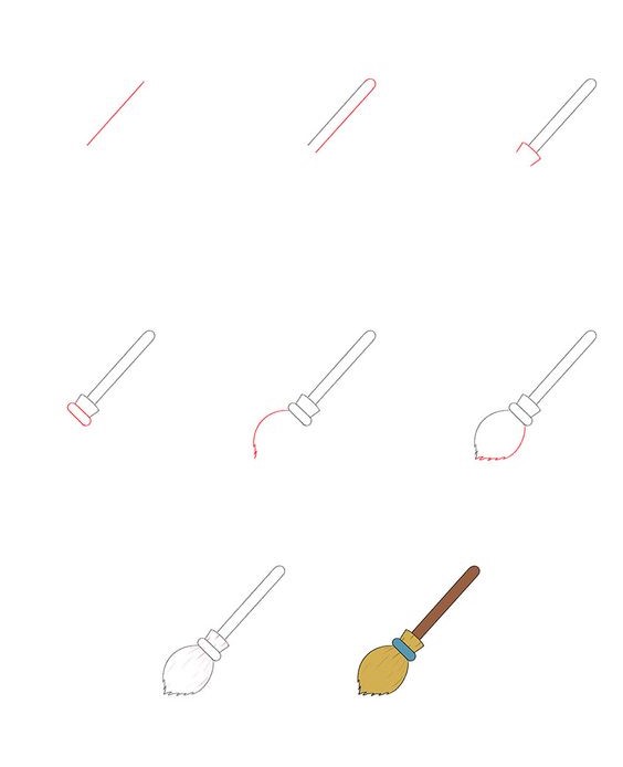 Desenhos de Vassoura de palha
