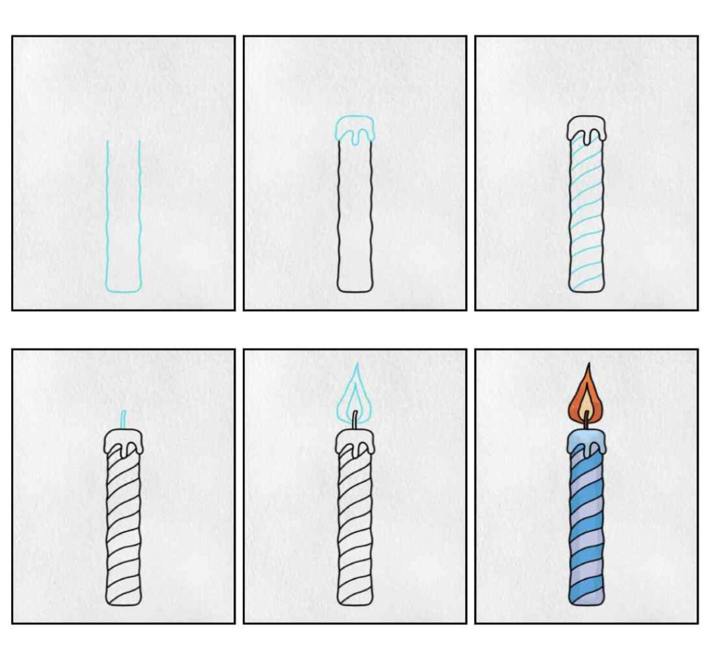 Desenhos de Vela bonita